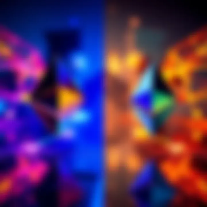 A graphic showing the differences between Solana and Ethereum in DeFi usability