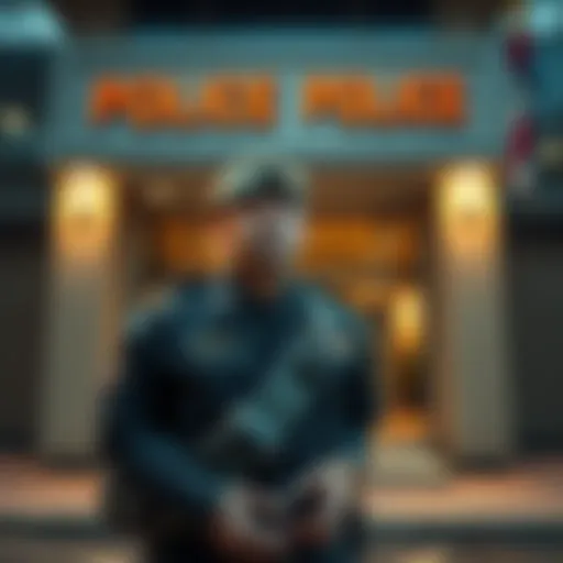 A soldier in handcuffs stands outside a police station with a concerned expression, reflecting his arrest for illegal betting on Maduro's removal.