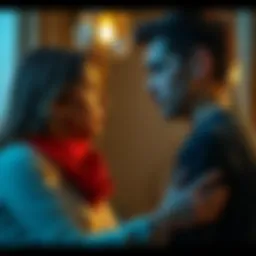 A young man confronts his mother about dating his former classmate, showing tension and emotion between them.