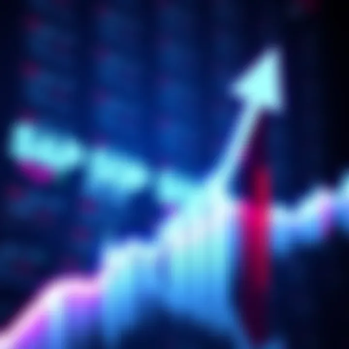 A graph displaying S&P 500 reaching a new high with an upward arrow, symbolizing positive market trends