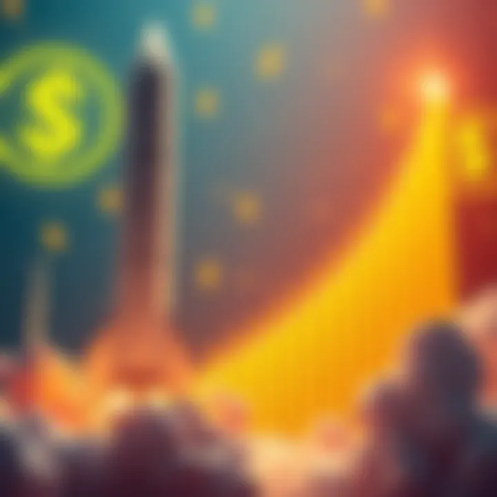 SpaceX Valuation Surpasses Crypto Market Elon Musk's SpaceX rocket with a rising graph showing $2.41 trillion valuation, against a backdrop of digital currency symbols