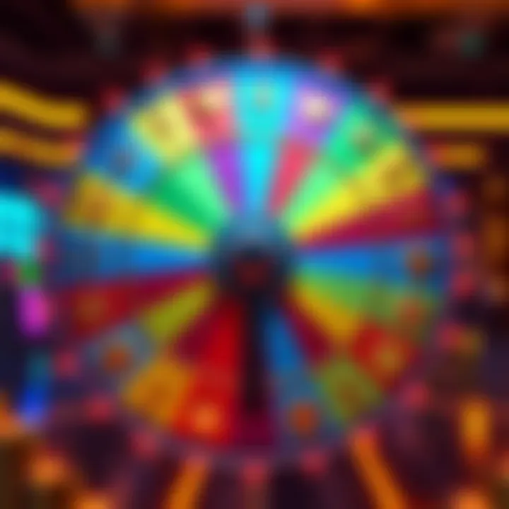 Spin Wheel Showing Tokens A colorful spin wheel with tokens prominently featured instead of diamonds, highlighting current trends in spins.