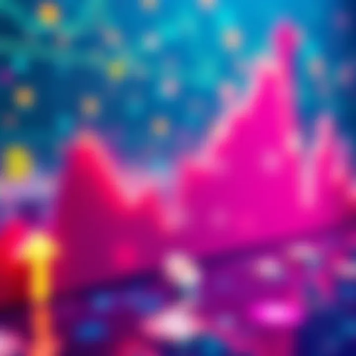 Stablecoin Growth Graph showing stablecoin market growth to $300 billion with upward trend line and digital currency symbols in the background.