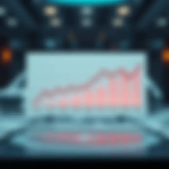 A graph showing stagnant growth in various sectors over five years, indicating economic challenges and barriers to progress.