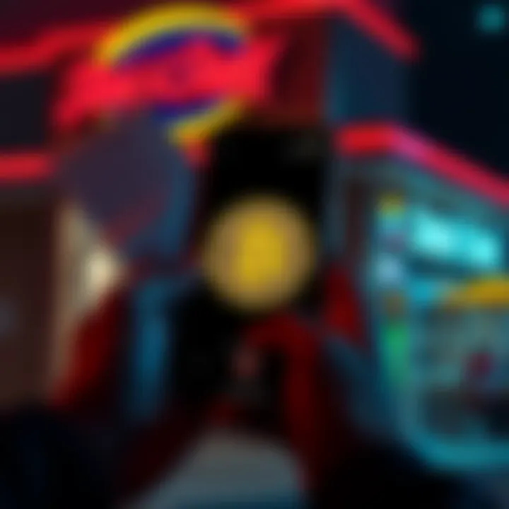 A person holding a Steak n' Shake receipt next to a Bitcoin logo on a phone screen