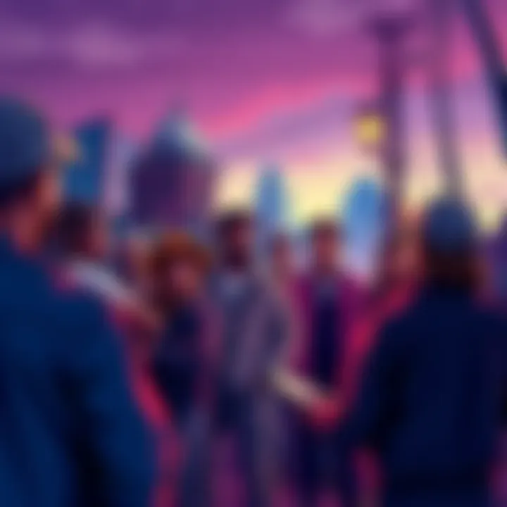 A group of St. Louis residents expressing concerns about a Bitcoin-style real estate investment model in their neighborhood