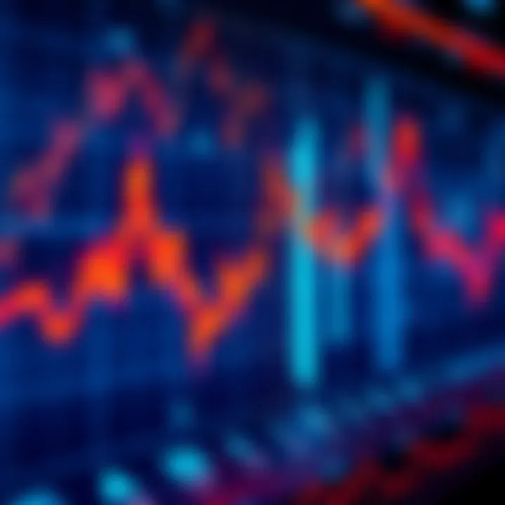 A stock market chart with a clear upward trend, reflecting the current market surge.