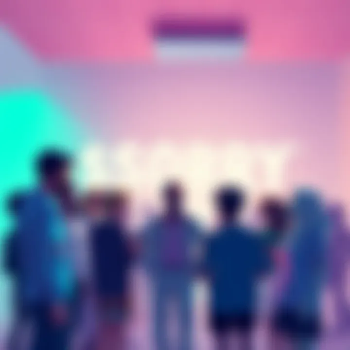 A group of diverse people engaging in conversation and sharing ideas, representing trust and connection in the $SORRY community.