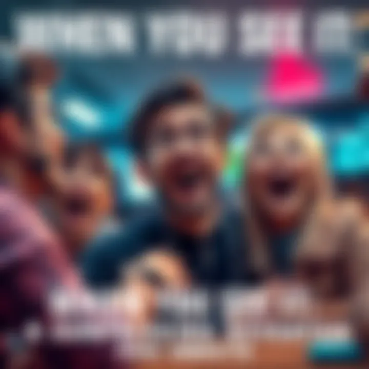 A funny scene where a character reacts with surprise and laughter at an unexpected twist