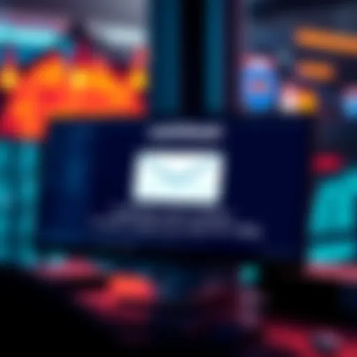 Email on a computer screen displaying concerns about a data breach