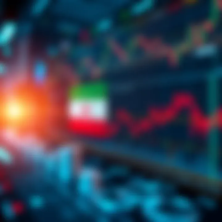 Visual representation of suspicious trading activity on Polymarket related to the U.S. strike on Iran, showing charts and digital currency symbols.