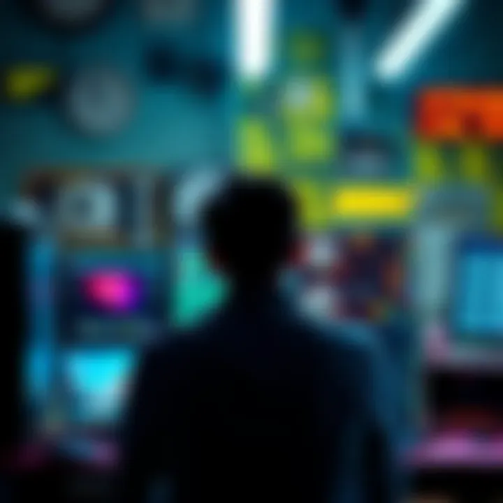 A person sitting in front of a computer looking frustrated, with outdated technology around them, symbolizing the need for change.