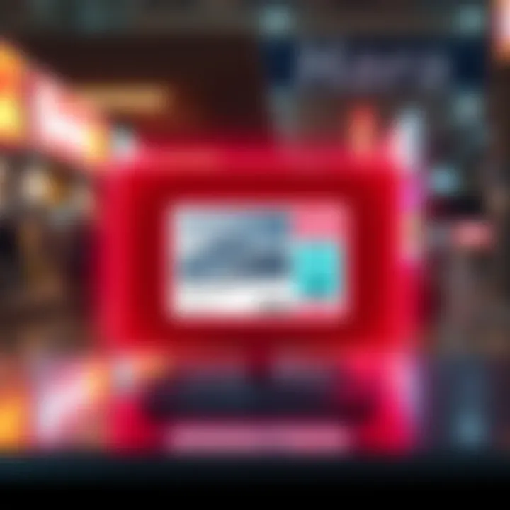 A graphic showing three distinct advertisements stacked in a single advertising slot on a website.