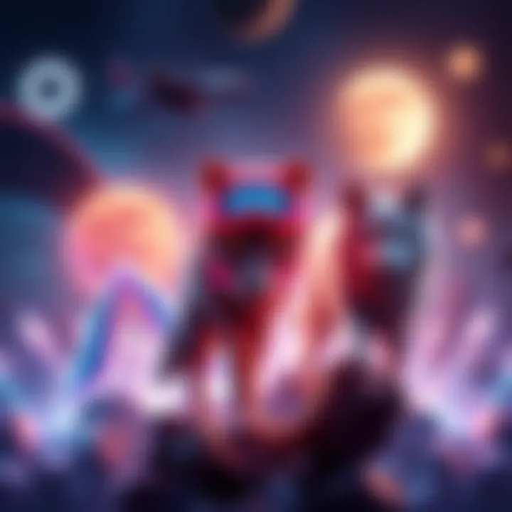 Visual representation of $TASSHUB for creators, $PLATH supporting wildlife, and $WOLF for passive income