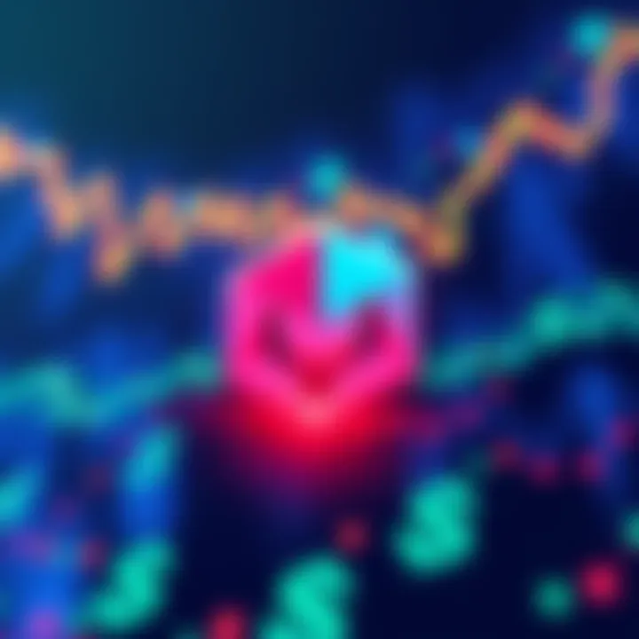 Illustration of MetaMask logo with stock market charts and US dollar symbols, representing tokenized stocks and ETFs.
