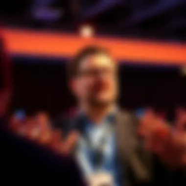 Tom Lee speaking about Ethereum's growth potential at a conference