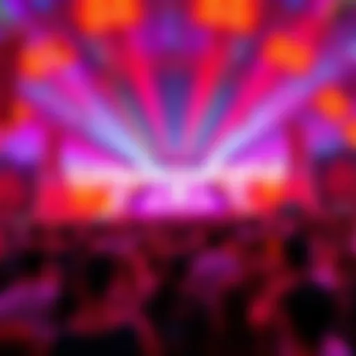 A vibrant festival scene with colorful decorations and people enjoying music, highlighting Tomorrowland Brasil 2027 ticket pre-sale event