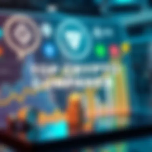 A graphic showing the logos of leading crypto companies and financial growth charts representing their market impact in 2026.