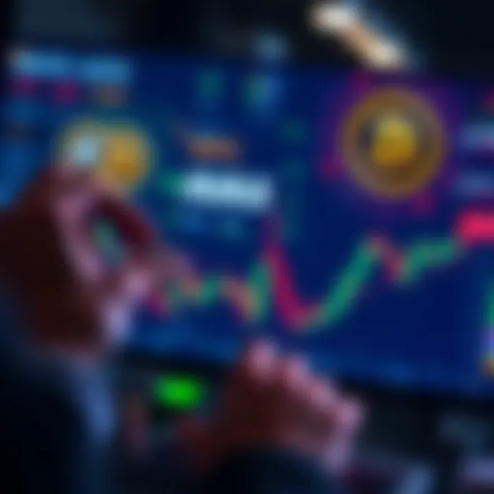 A person exchanging AVAX tokens for MATIC tokens, showing digital assets on a screen with a focus on minimizing trading fees