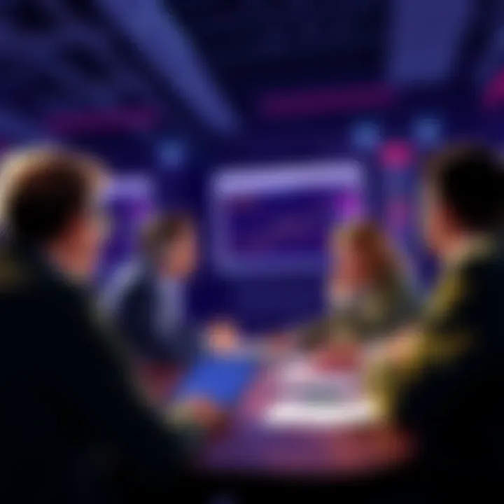 A group of people discussing the impact of TradingView on market perceptions