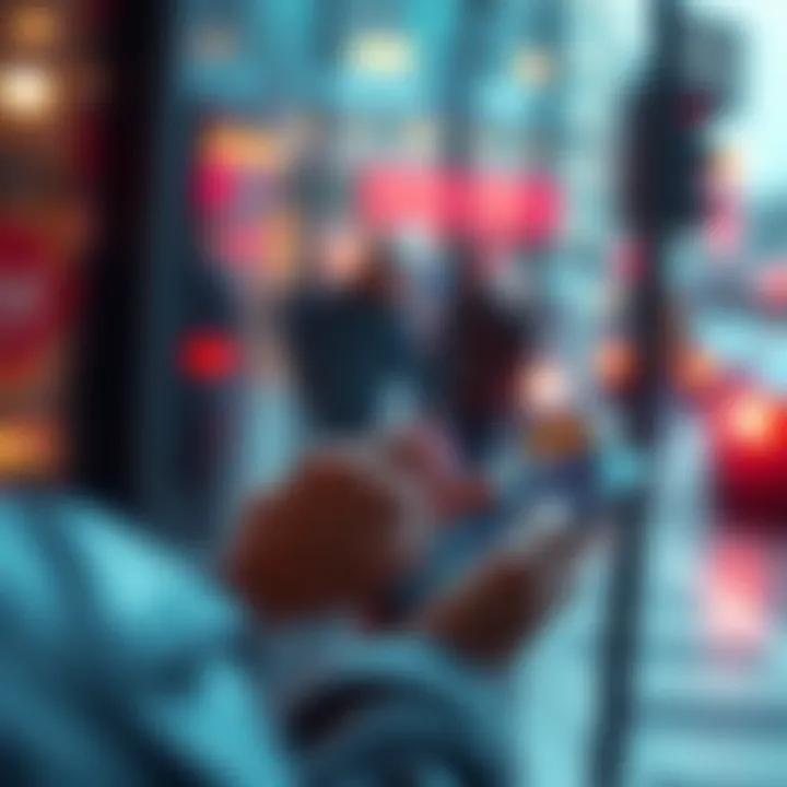 User transferring USDC to Nexo via the Solana network with a smartphone