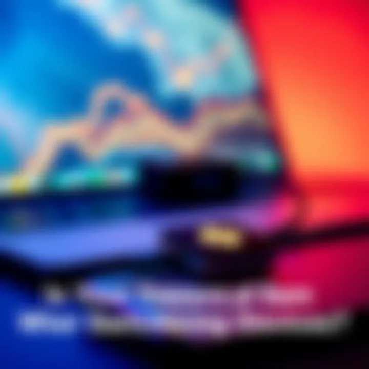 A Trezor device displayed next to a laptop, indicating concerns about crypto security when switching devices.