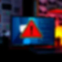 Trezor Customers Alerted About Email Scams A warning sign about email scams with a computer and suspicious emails on the screen