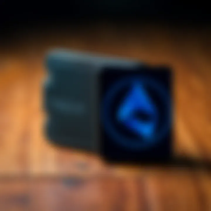A Trezor hardware wallet displayed alongside the Monero logo on a wooden surface, symbolizing cryptocurrency security.