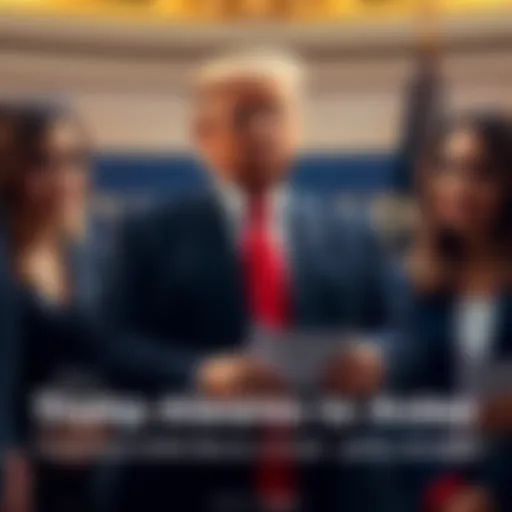 Donald Trump hands out bonus checks to three female aides, highlighting a financial decision in the White House.