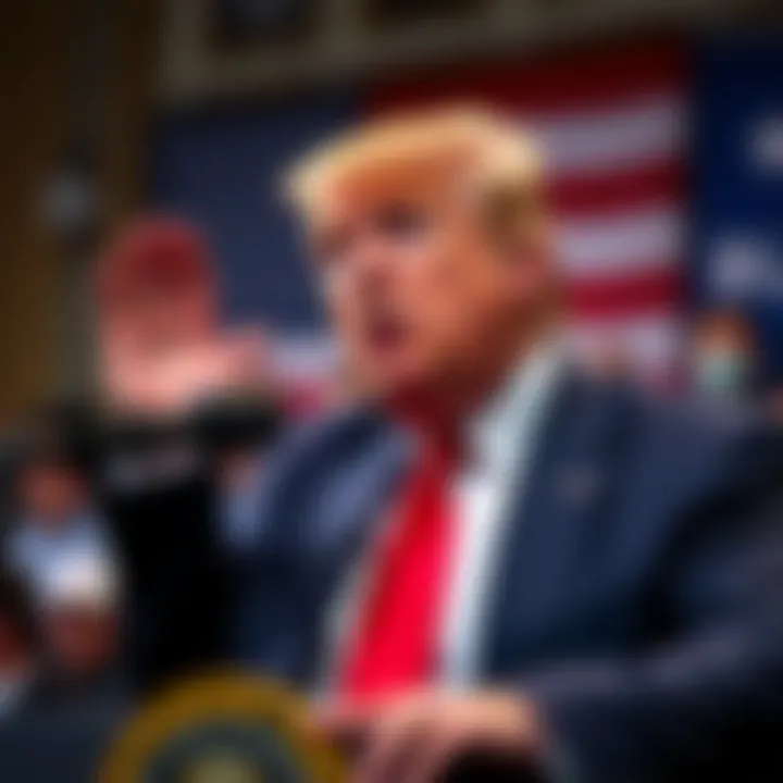 Trump Promotes Crypto Investment President Trump speaking at a rally urging Americans to invest retirement funds in cryptocurrency.