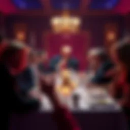 President Trump dining with attendees at an exclusive event for TRUMP token holders