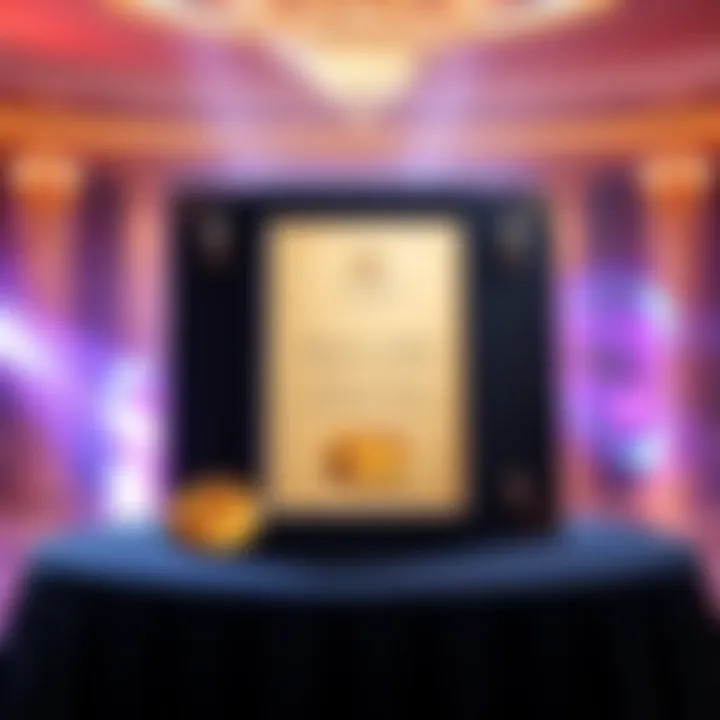 An elegant invitation to the Mar-a-Lago gala featuring Trump tokens, showcasing gold accents and a luxurious design.