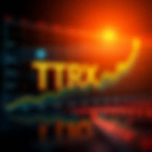 A graph displaying the steady growth of TRX cryptocurrency over time, highlighting its performance compared to other coins.