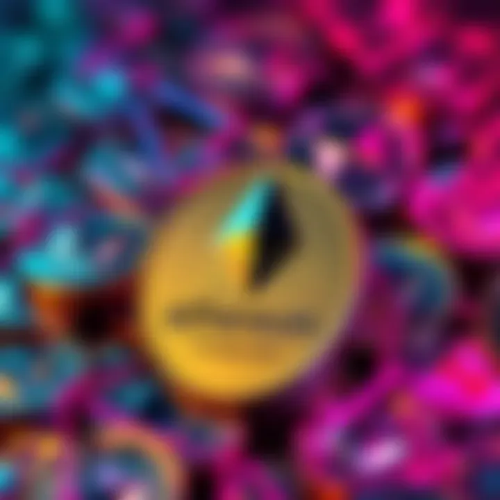 A digital representation of Ethereum coins being allocated to a security fund, symbolizing protection for blockchain assets.