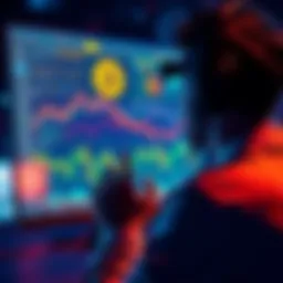 Understanding Cryptocurrency A person looking at a computer screen with cryptocurrency charts and graphs, showing a moment of realization.