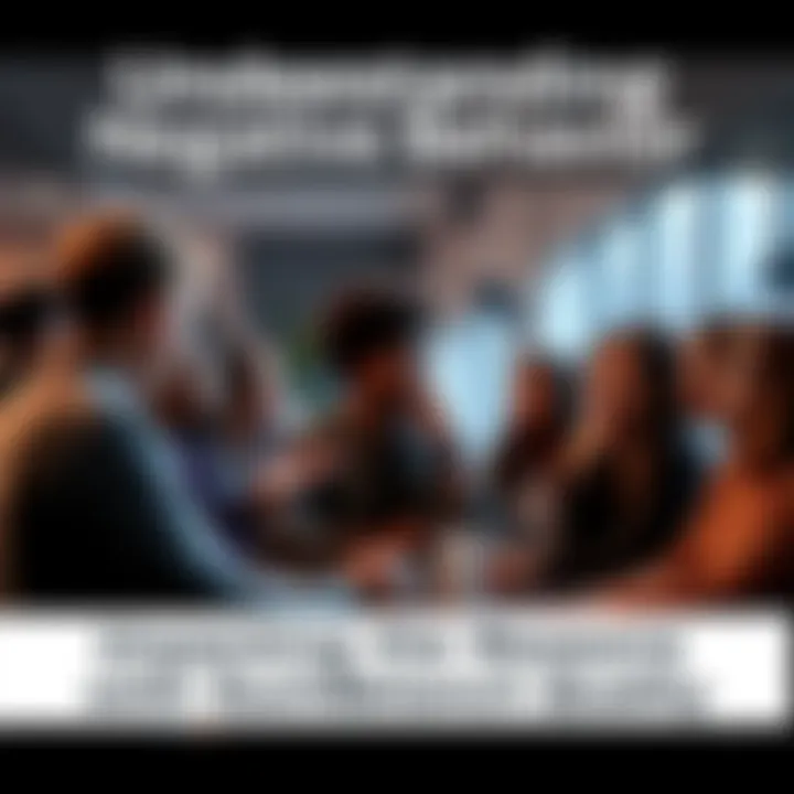 A group of diverse people discussing expressions of frustration and understanding in a community setting