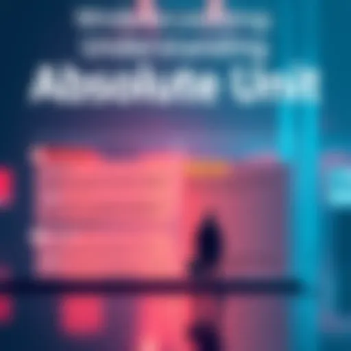 A graphic representation showing the terms 'Absolute Unit' and 'Lil Unit' with examples of their use in social conversations.