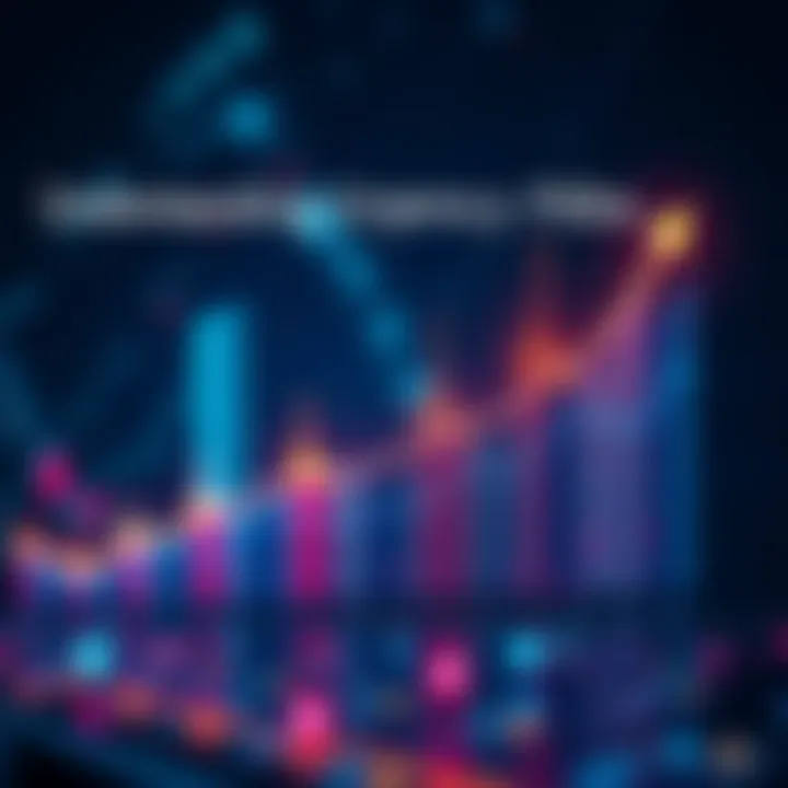 Understanding Cryptocurrency Fees A visual representation of fluctuating transaction fees in cryptocurrency, highlighting different fee rates in a graph format