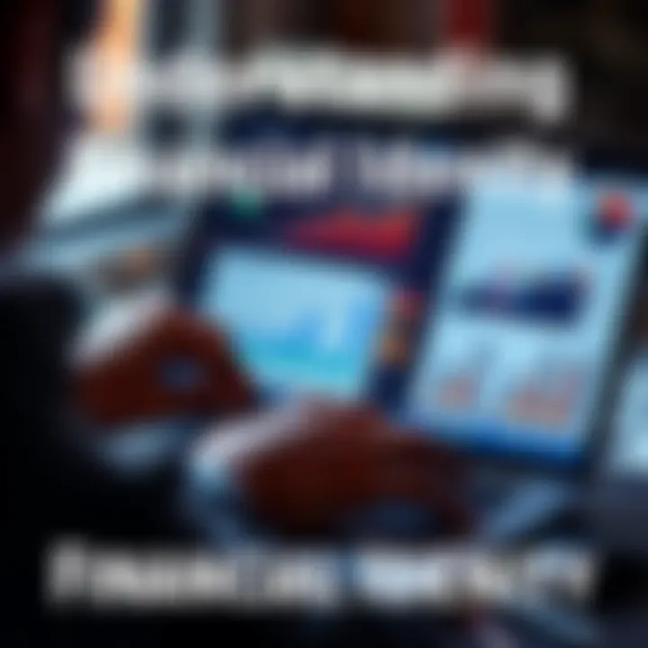 Understanding Financial Identity A person analyzing their financial profile with graphs and charts on a laptop, symbolizing financial identity and decision-making.
