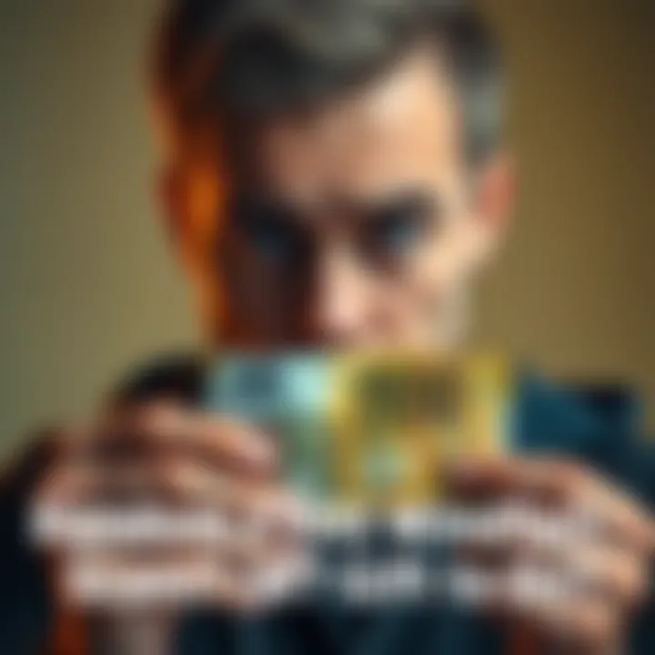 A person looking at a €100 note with a confused expression, considering if it's a scam or a gift.