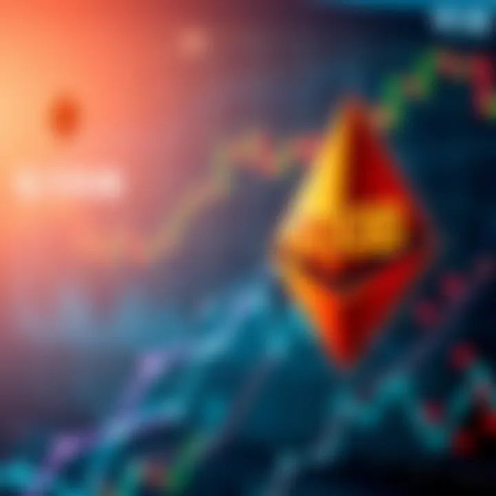 Uniswap v4 graphic showcasing over $100B in swap volume with Ethereum logo and rising price chart in the background