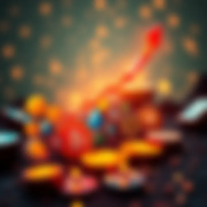 A graphic showing various altcoin logos with an upward trend line, symbolizing growth in the cryptocurrency market.