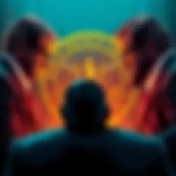 US government officials discussing crypto seizure plan with Prince Group logo in background