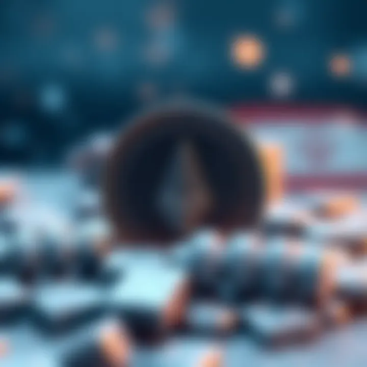 A visual representation of frozen assets with Tether USDT logo and a background symbolizing financial restrictions linked to Iran.