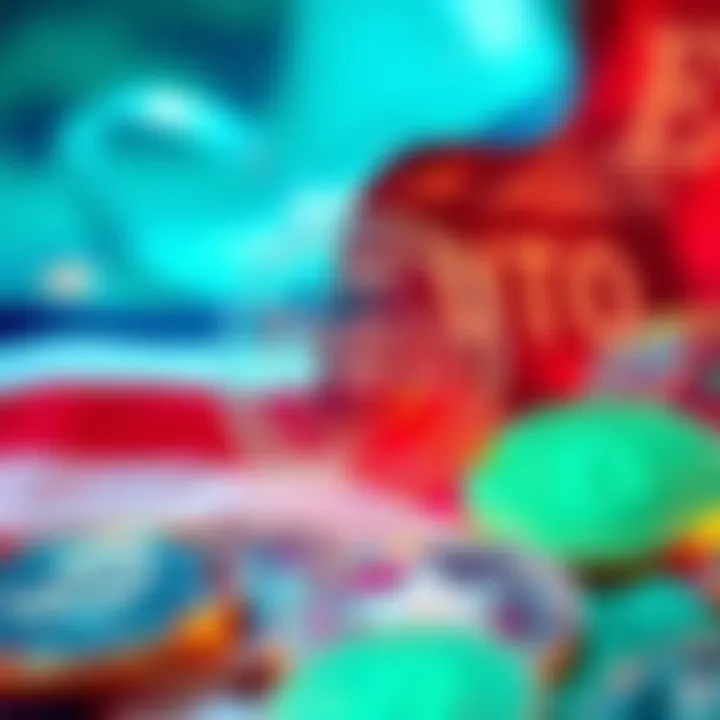 A visual representation of cryptocurrency symbols with a freeze symbol, indicating the US government action against funds linked to Iran.