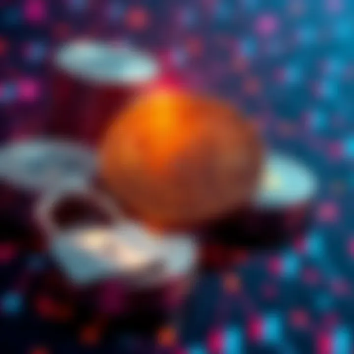 A digital representation of USDC coins with a secure lock symbol, highlighting the importance of safety in cryptocurrency storage.