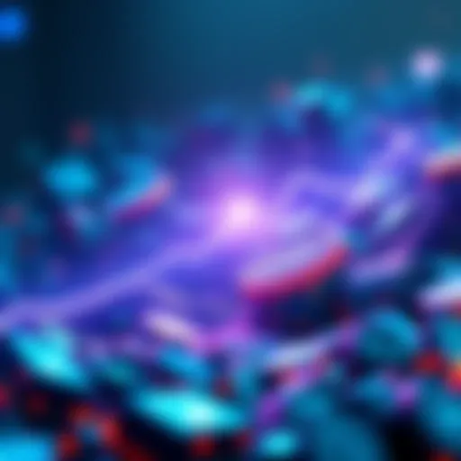 A graphic showing USDC transaction volume rising above USDT, representing a shift in stablecoin dominance.