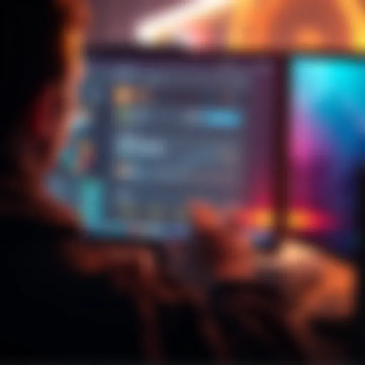 A person is looking at their computer screen, showing a GUI wallet with an unclear balance for XMR cryptocurrency transactions.