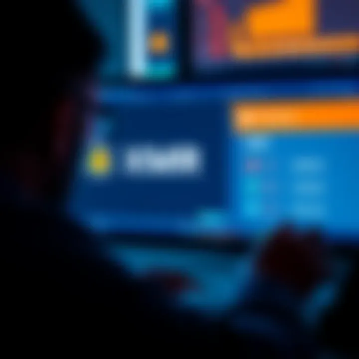 A person looking at a computer screen showing a zero balance for Monero. The account details are visible, but the balance is empty, highlighting a cryptocurrency issue.