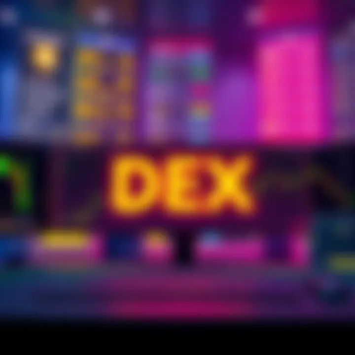 A user-friendly decentralized exchange interface showing simple navigation and helpful tutorials for beginners in cryptocurrency trading.